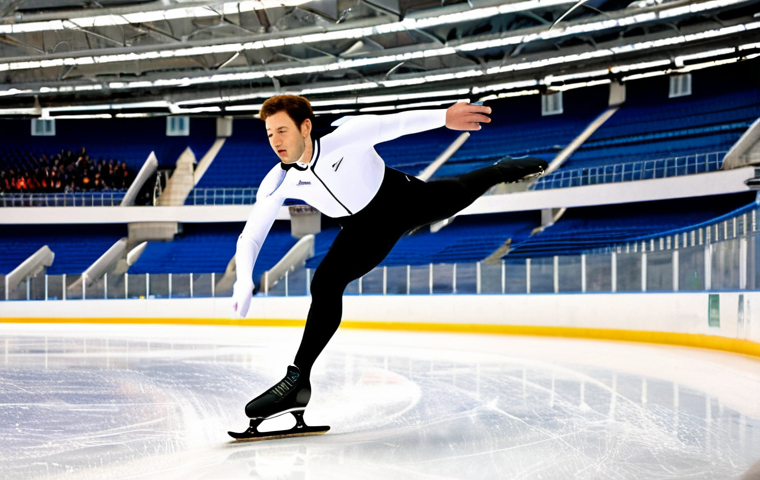 Pettit National Ice Center**
"A fully clothed, professional speed skater in a sleek racing suit, gliding across the pristine ice of the Pettit National Ice Center's Olympic oval. Focus on the skater's form and speed. Background shows the spacious arena with spectators in the stands, all appropriate and family-friendly. Perfect anatomy, correct proportions, natural pose, dynamic action shot, safe for work, appropriate content, high quality."
**