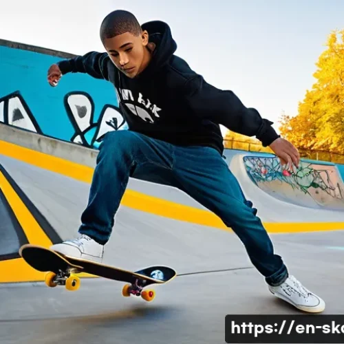 Home 30 스케이트 사용자 유형 - Urban Canvas: The Kickflip Artist**
A dynamic, medium shot of a male street skater in his early twe...
